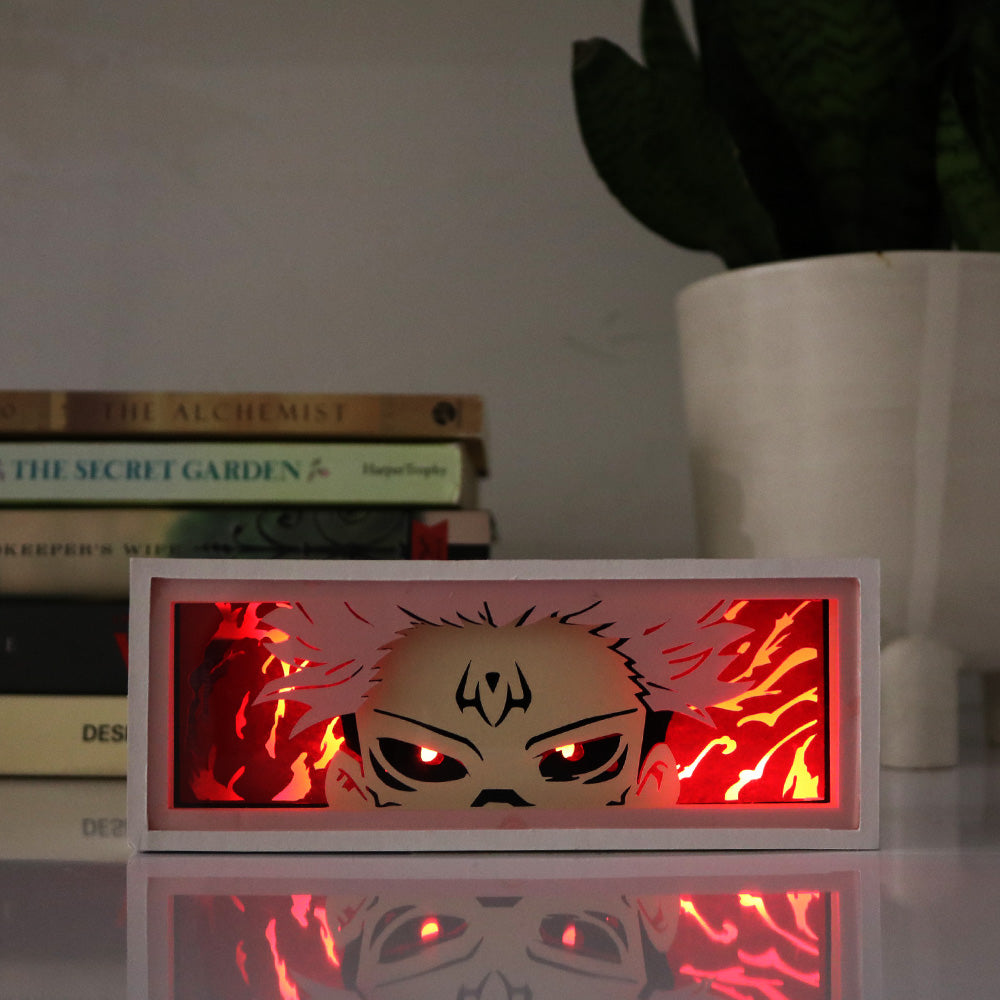 Sukuna from Jujutsu Kaisen lightbox template preview - alternate view