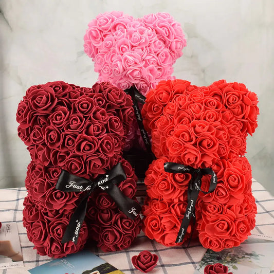 Flower Rose Teddy Bear