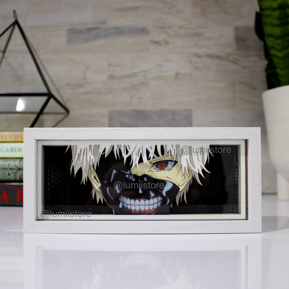 Ken Kaneki from Tokyo Ghoul LED light box glowing
