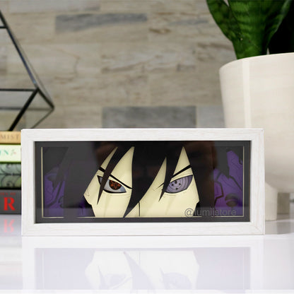 Sasuke from Naruto Shippuden LED light box glowing