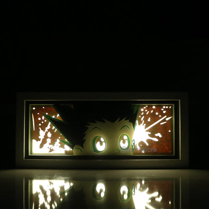 Gon from Hunter x Hunter LED light box - detail view
