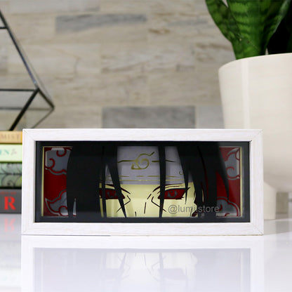 Itachi from Naruto Shippuden LED light box glowing