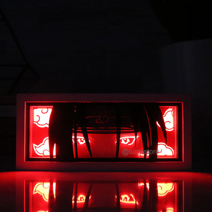 Itachi from Naruto Shippuden LED light box - detail view