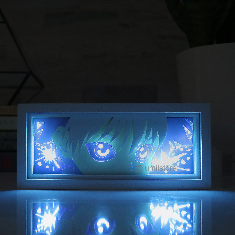 Killua from Hunter x Hunter LED light box - detail view