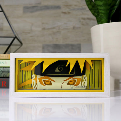 Naruto from Naruto Shippuden LED light box glowing