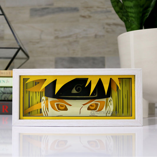 Naruto from Naruto Shippuden LED light box glowing