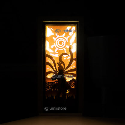 Naruto from Naruto Shippuden LED light box - detail view