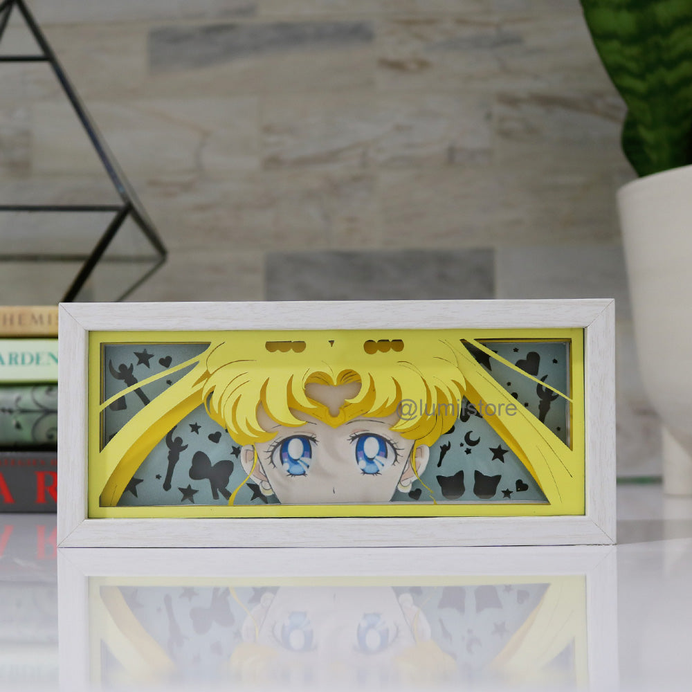 Sailor Moon from Sailor Moon LED light box glowing