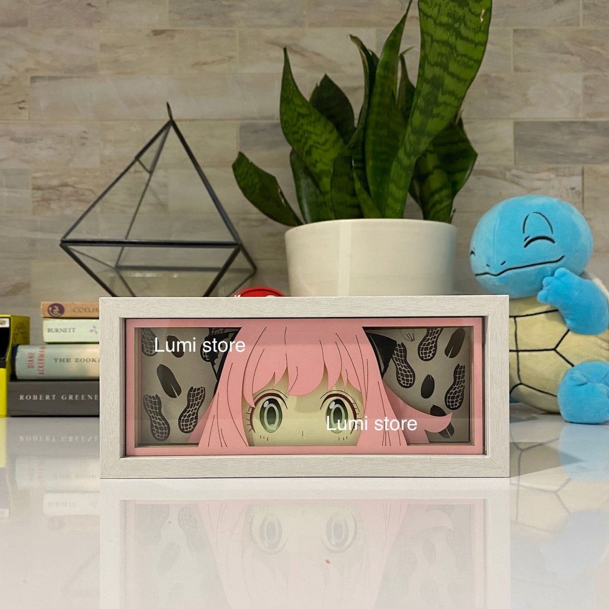 Anya from Spy x Family LED light box glowing