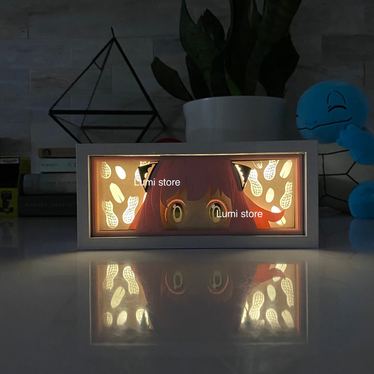 Anya from Spy x Family LED light box - detail view