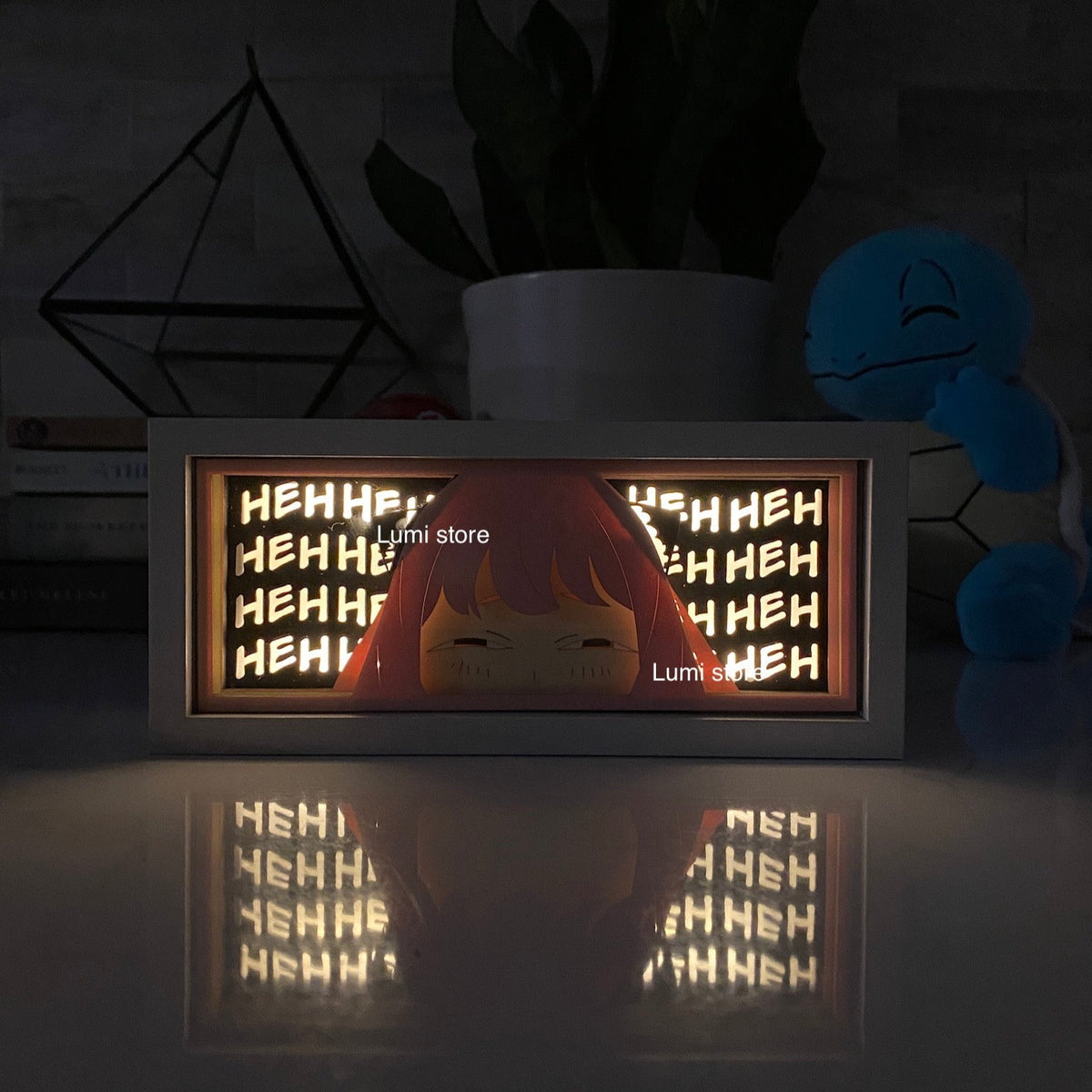 Anya from Spy x Family LED light box - detail view