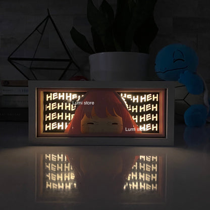 Anya from Spy x Family LED light box - detail view